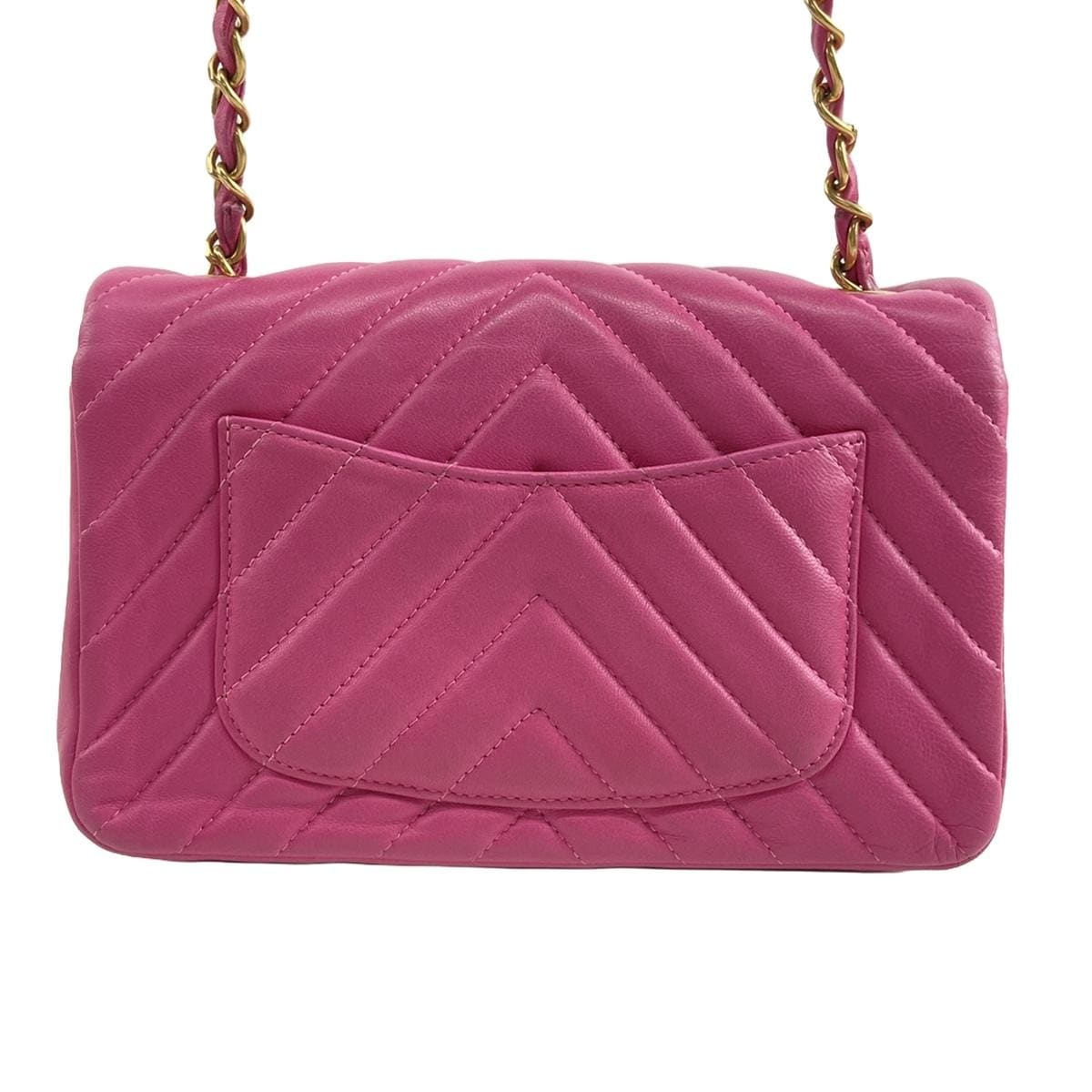 Chanel Pink Chevron classic bag