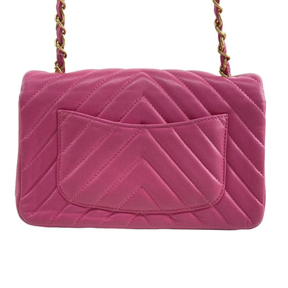 Chanel Pink Chevron classic bag