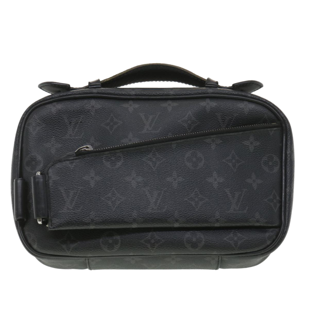 LOUIS VUITTON Monogram Eclipse Bum bag body bag Black M42906 LV 38390
