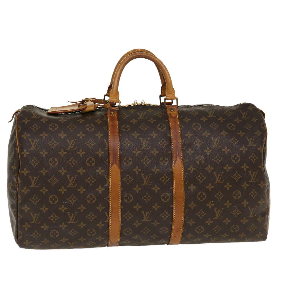 LOUIS VUITTON Monogram Keepall 55 Boston Bag M41424 LV 38409
