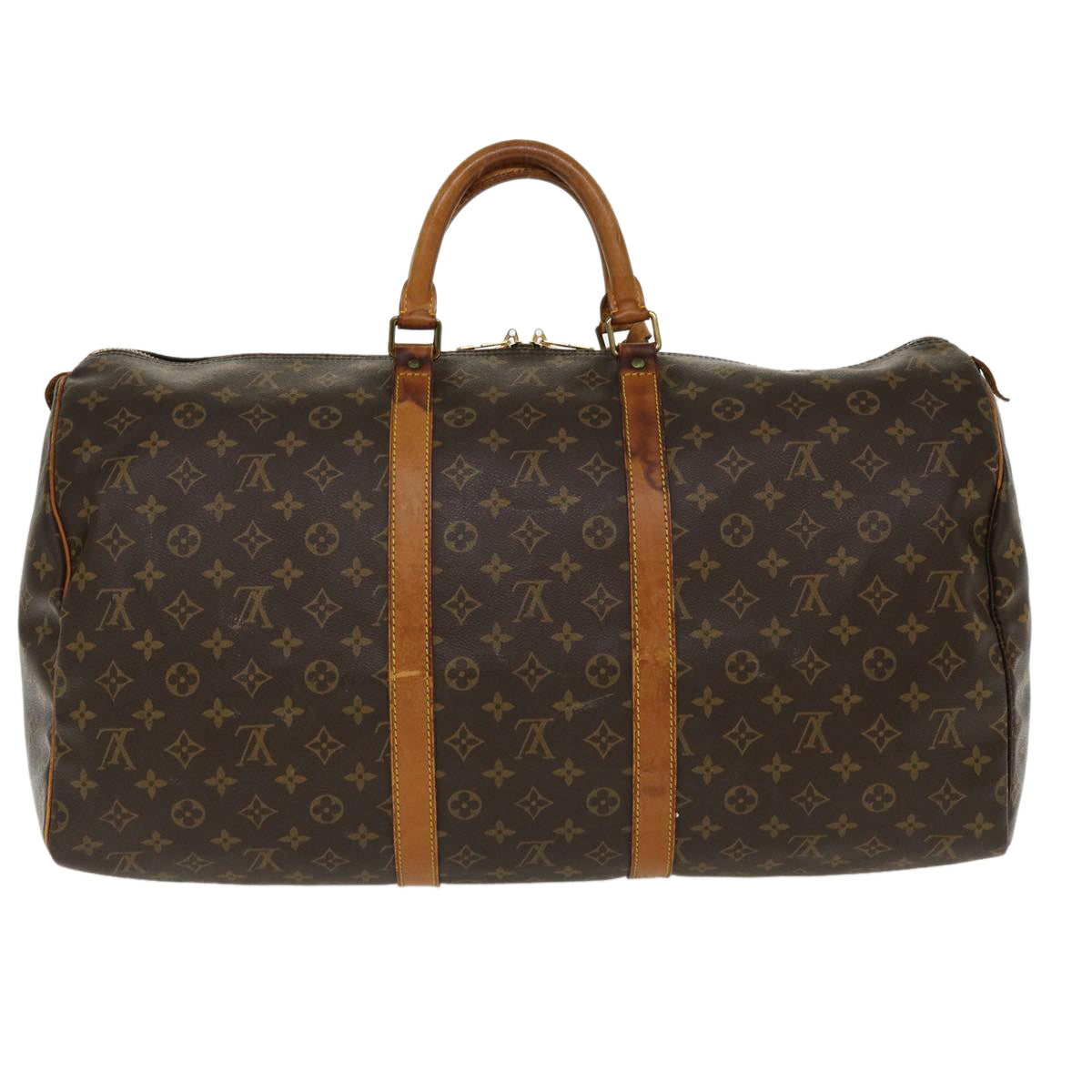 LOUIS VUITTON Monogram Keepall 55 Boston Bag M41424 LV 38409