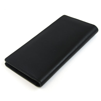 Louis Vuitton Black Leather Portefeuille Brazza wallet accessories