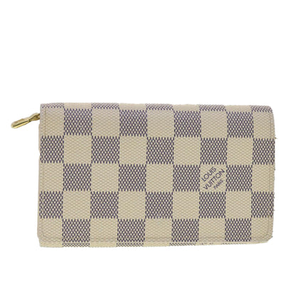 LOUIS VUITTON Damier Azur Porte Monnaie Billets Tresol Wallet N61744 38421