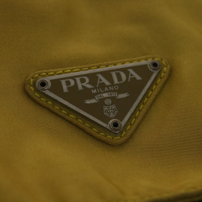 Prada Shoulder Bag Nylon Yellow  38487