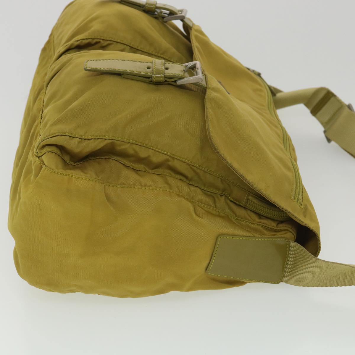 Prada Shoulder Bag Nylon Yellow  38487