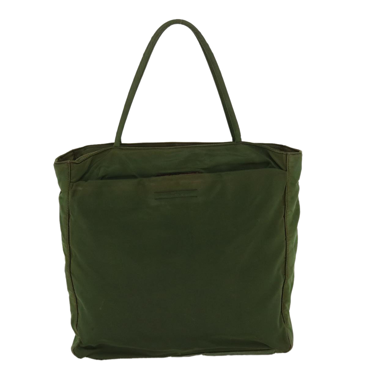 Prada Hand Bag Nylon Green  38494