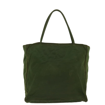 Prada Hand Bag Nylon Green  38494