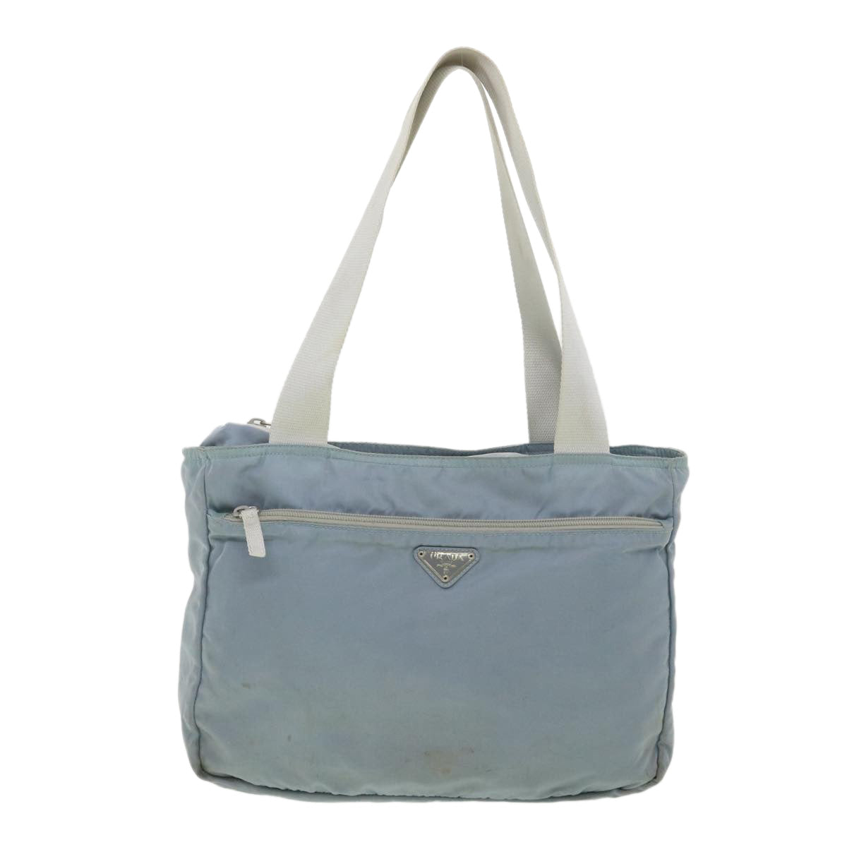 Prada Shoulder Bag Nylon Light Blue  38497