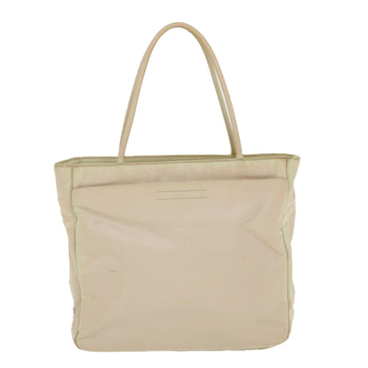 Prada Hand Bag Nylon Cream  38509