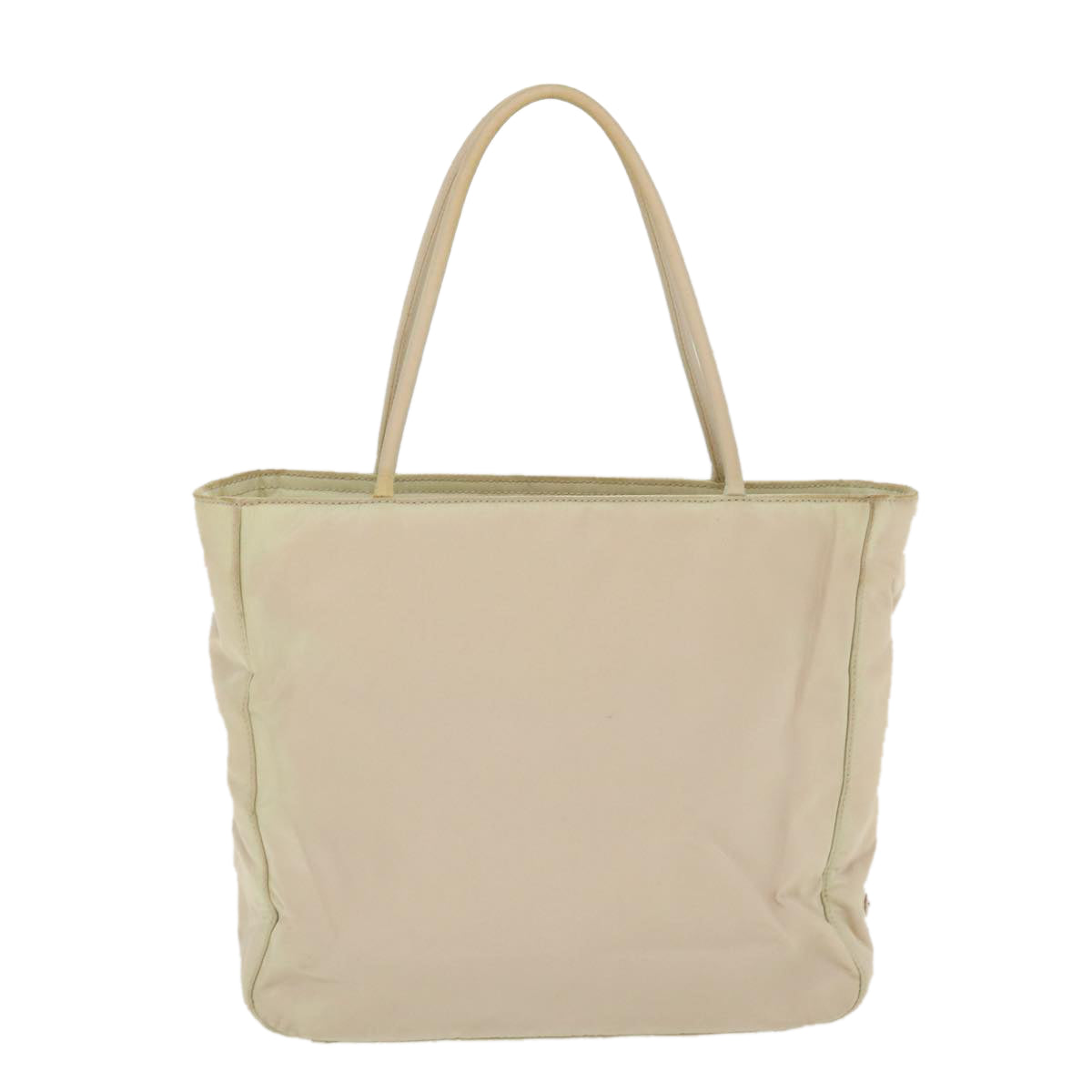 Prada Hand Bag Nylon Cream  38509