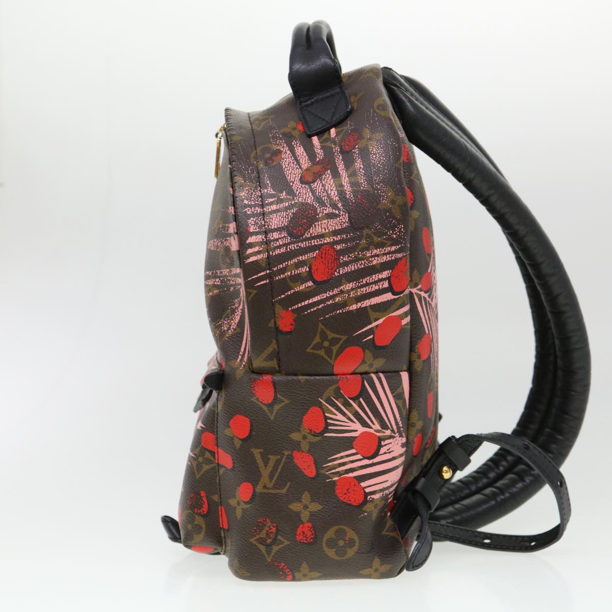 LOUIS VUITTON Monogram jungle dot Palm Springs PM Backpack Red M41981 LV 38536