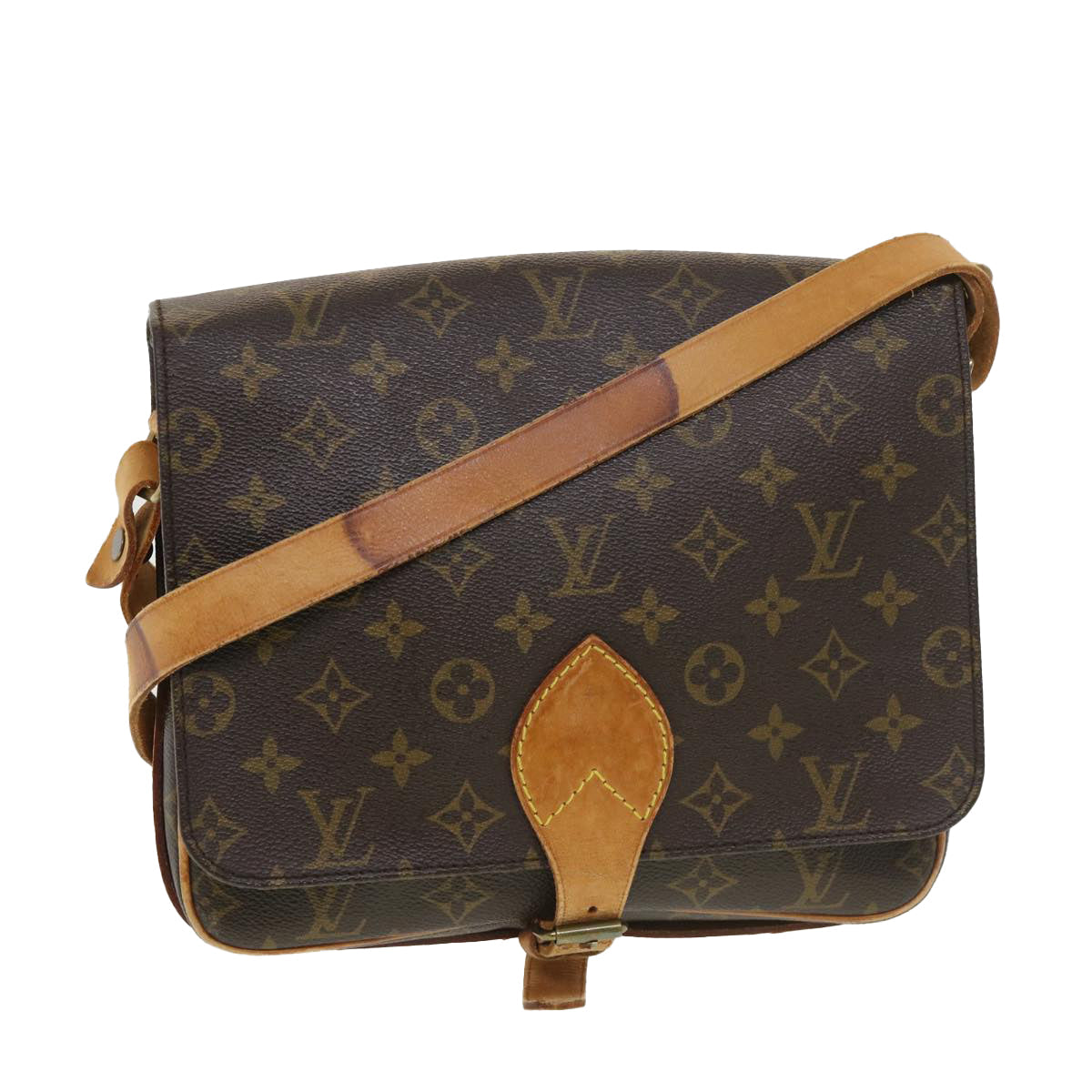 LOUIS VUITTON Monogram Cartouchiere GM Shoulder Bag M51252 LV 38540