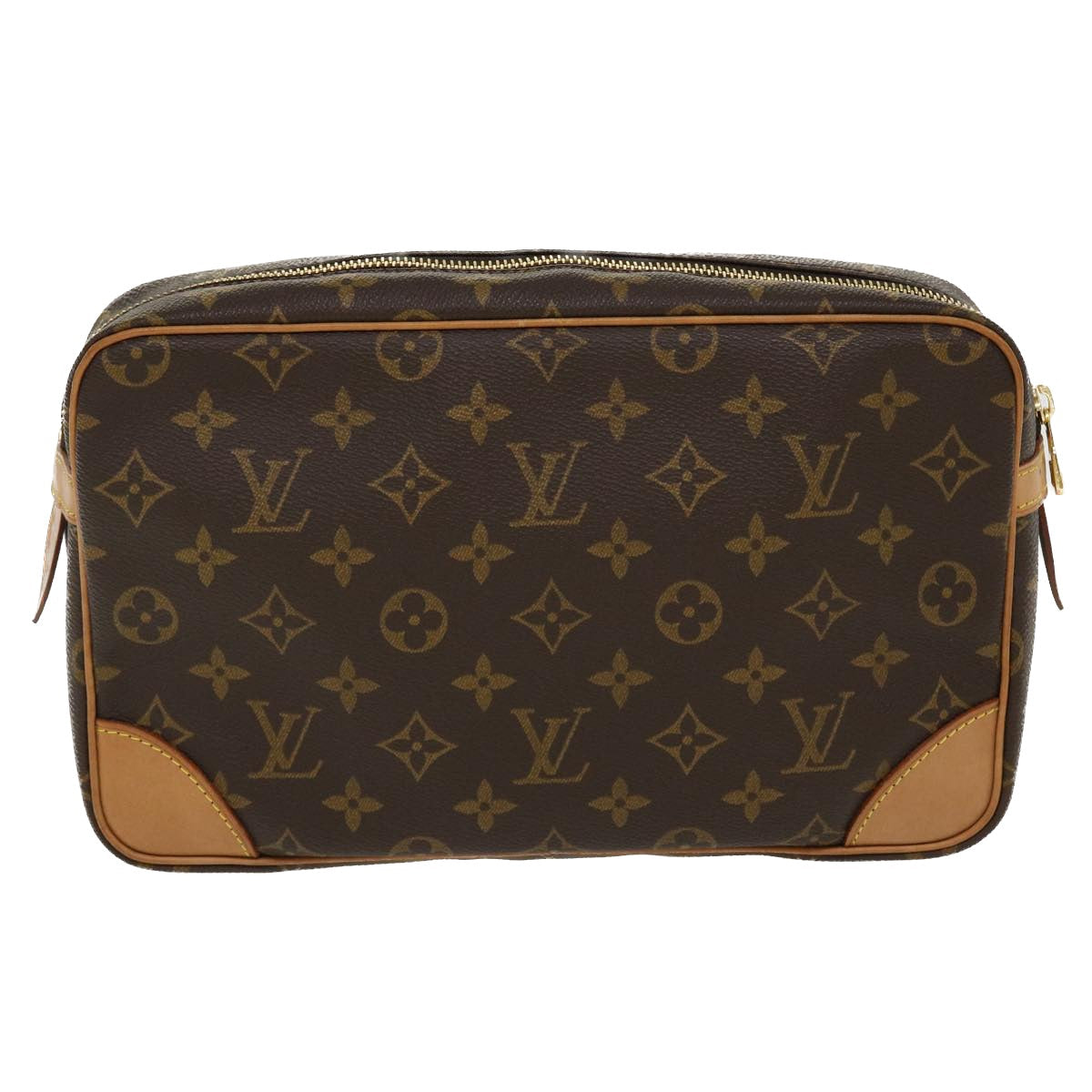 LOUIS VUITTON Monogram Compiegne 28 Clutch Bag M51845 LV 38544