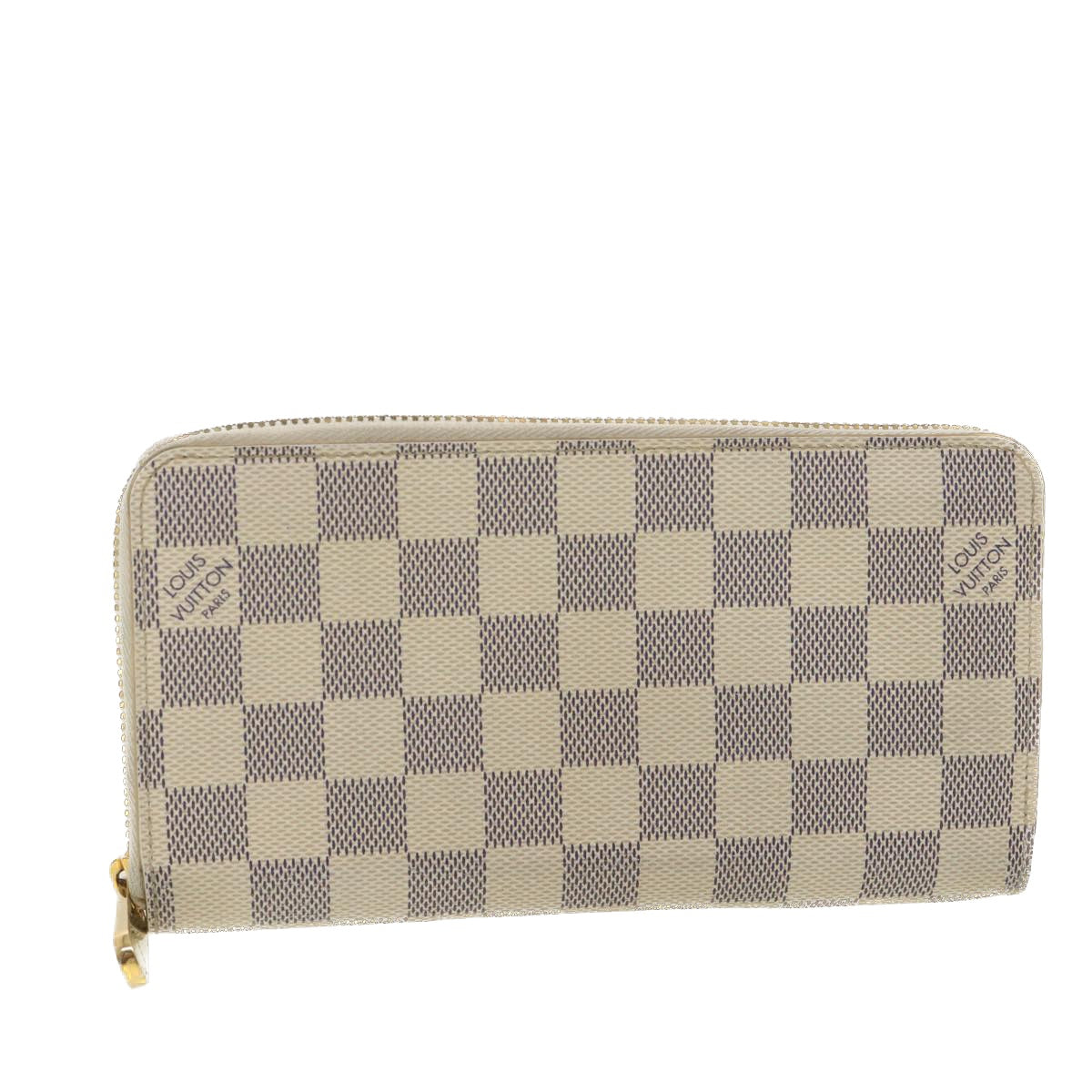LOUIS VUITTON Damier Azur Zippy Wallet Long Wallet N60019 LV 38554