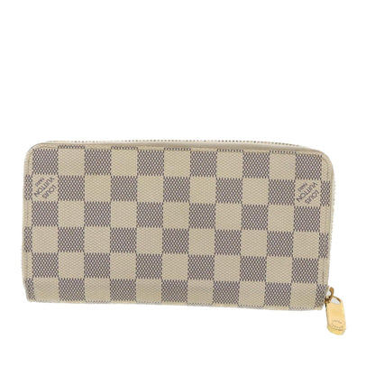 LOUIS VUITTON Damier Azur Zippy Wallet Long Wallet N60019 LV 38554