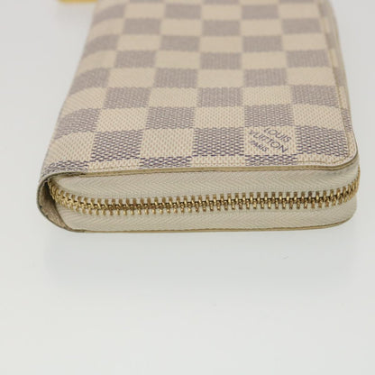 LOUIS VUITTON Damier Azur Zippy Wallet Long Wallet N60019 LV 38554