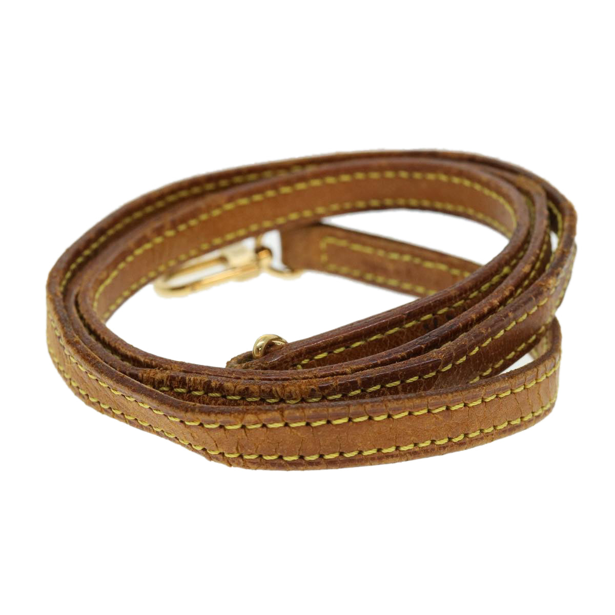 LOUIS VUITTON Shoulder Strap Leather 43.3"" Beige LV 38570