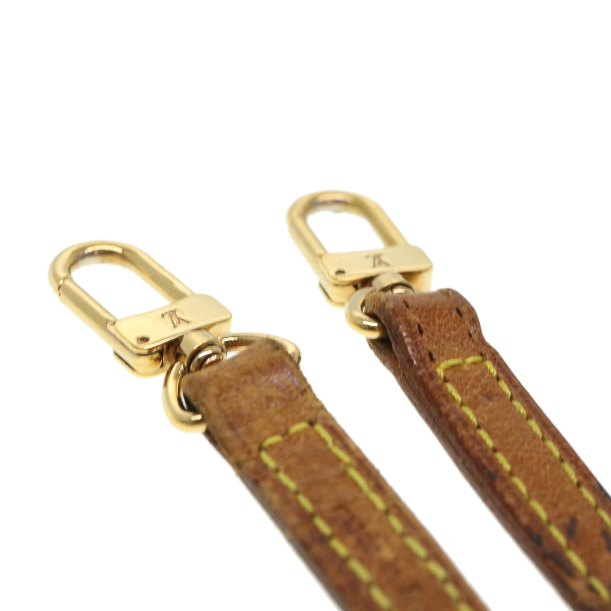 LOUIS VUITTON Shoulder Strap Leather 43.3"" Beige LV 38570