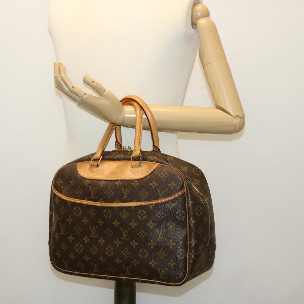 LOUIS VUITTON Monogram Deauville Hand Bag M47270 LV 38589