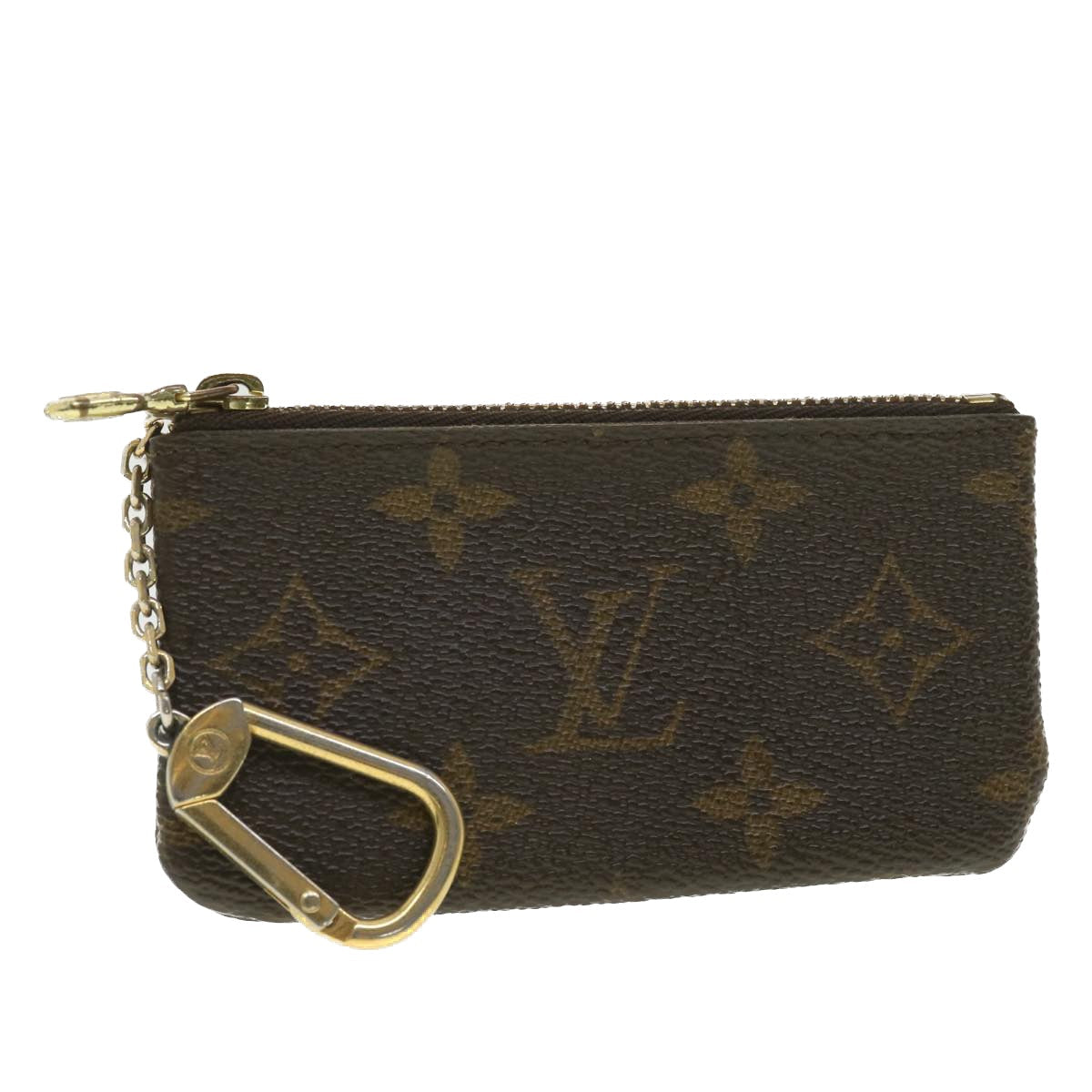 LOUIS VUITTON Monogram Pochette Cles Coin Purse M62650 LV 38642