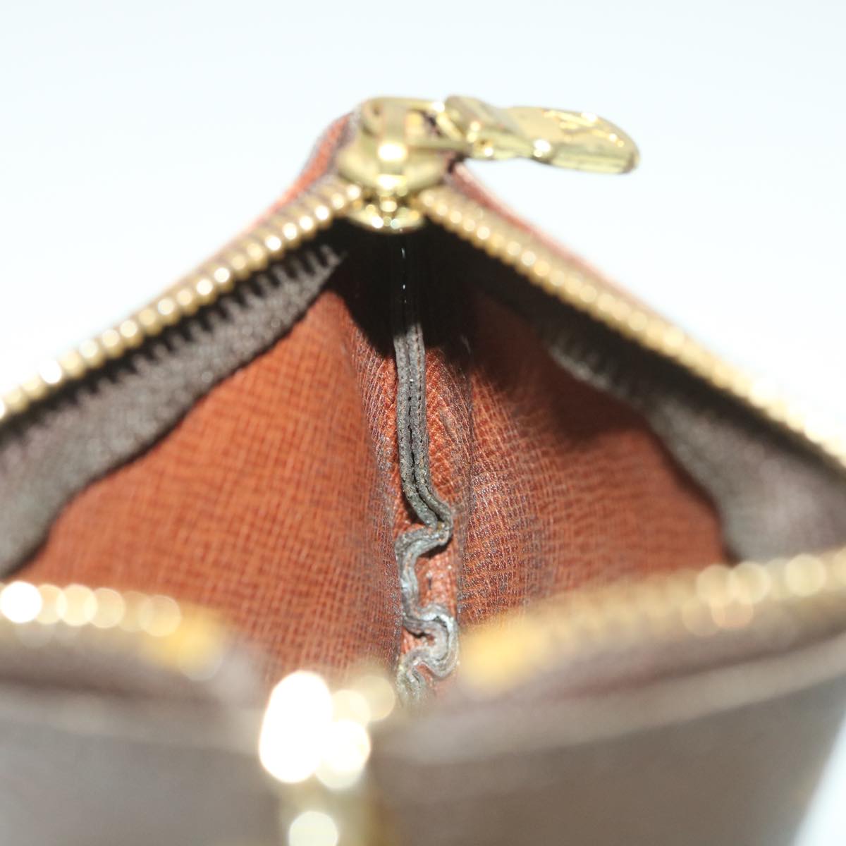 LOUIS VUITTON Monogram Pochette Cles Coin Purse M62650 LV 38642