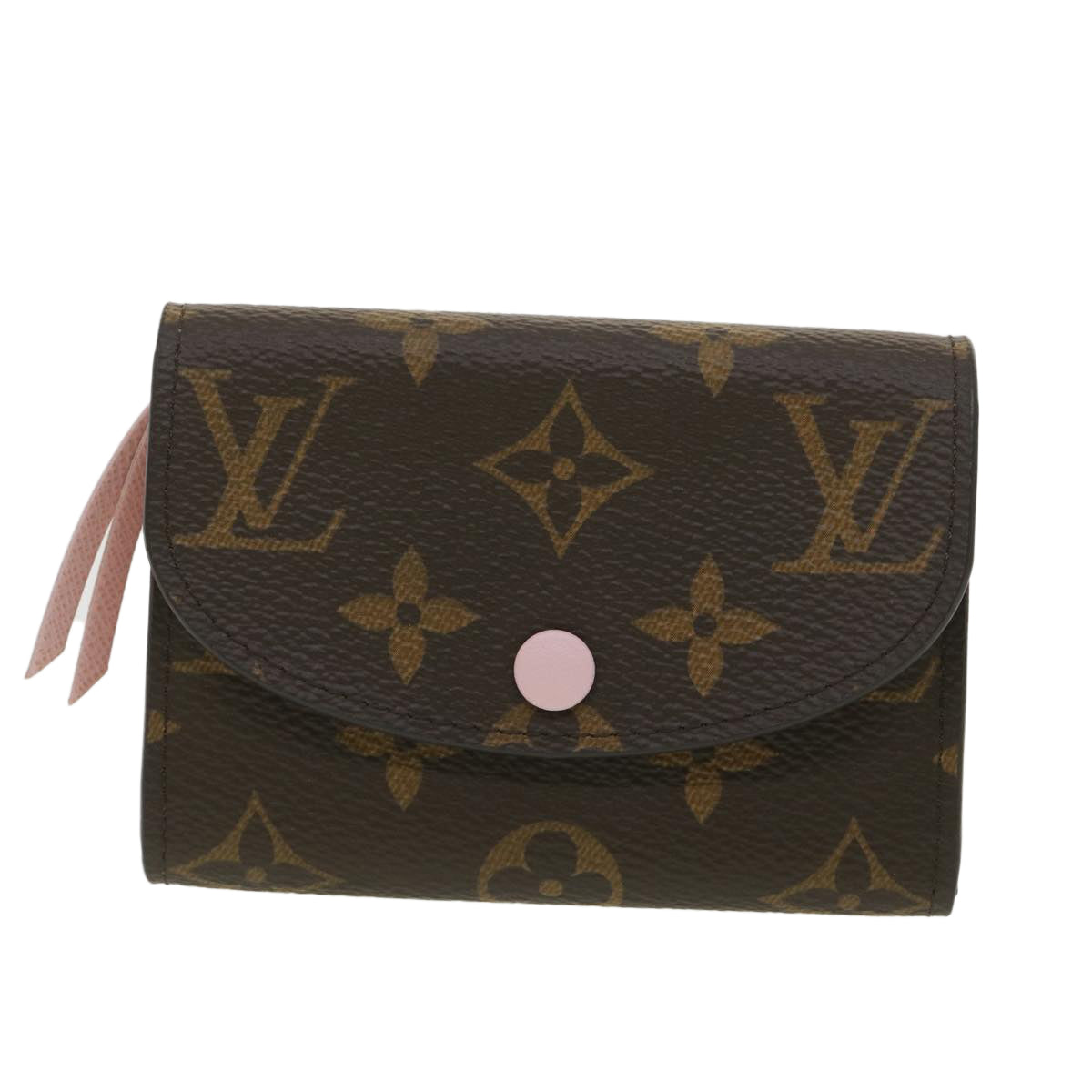 LOUIS VUITTON Porte Monnaie Rosalie Coin Purse Rose Valerine M62361 Auth 38648