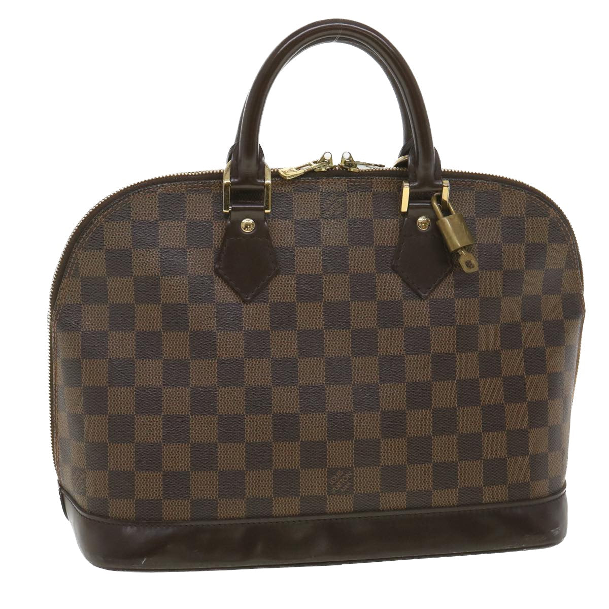 LOUIS VUITTON Damier Ebene Alma Hand Bag N51131 LV 38661