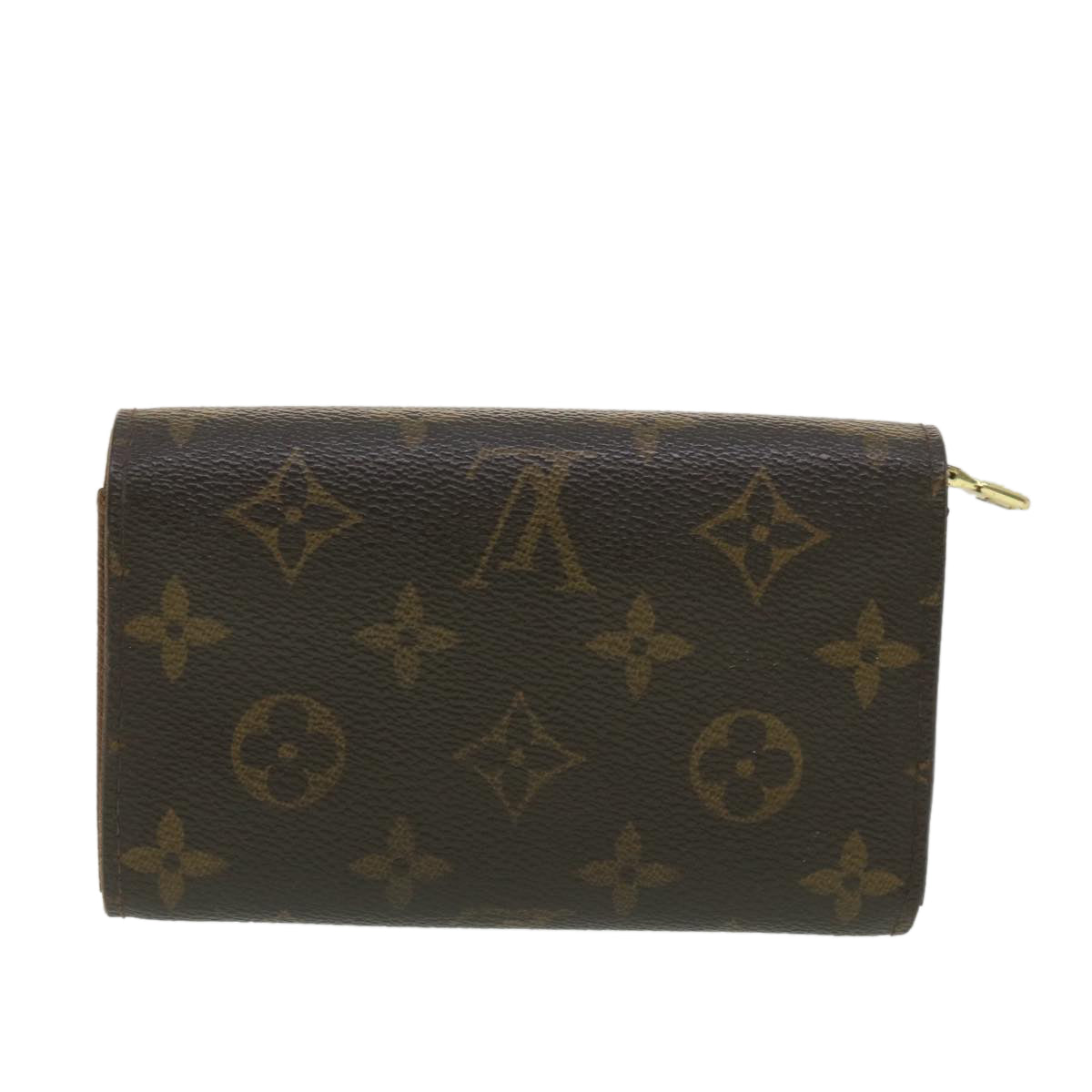 LOUIS VUITTON Monogram Porte Monnaie Billets Tresor Wallet M61730 LV 38663