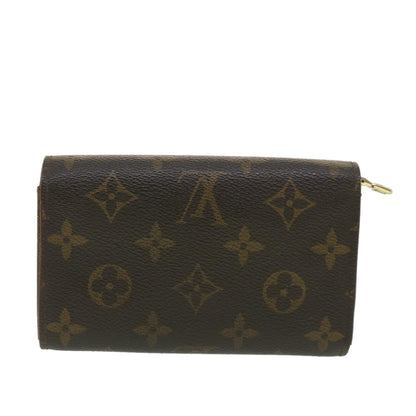 LOUIS VUITTON Monogram Porte Monnaie Billets Tresor Wallet M61730 LV 38663