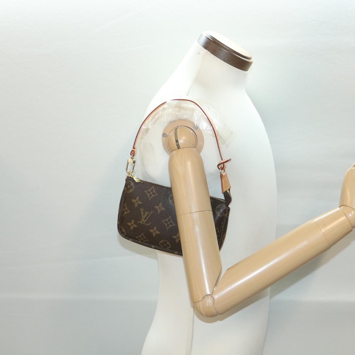 LOUIS VUITTON Monogram Mini Pochette Accessoires Pouch M58009 LV 38676