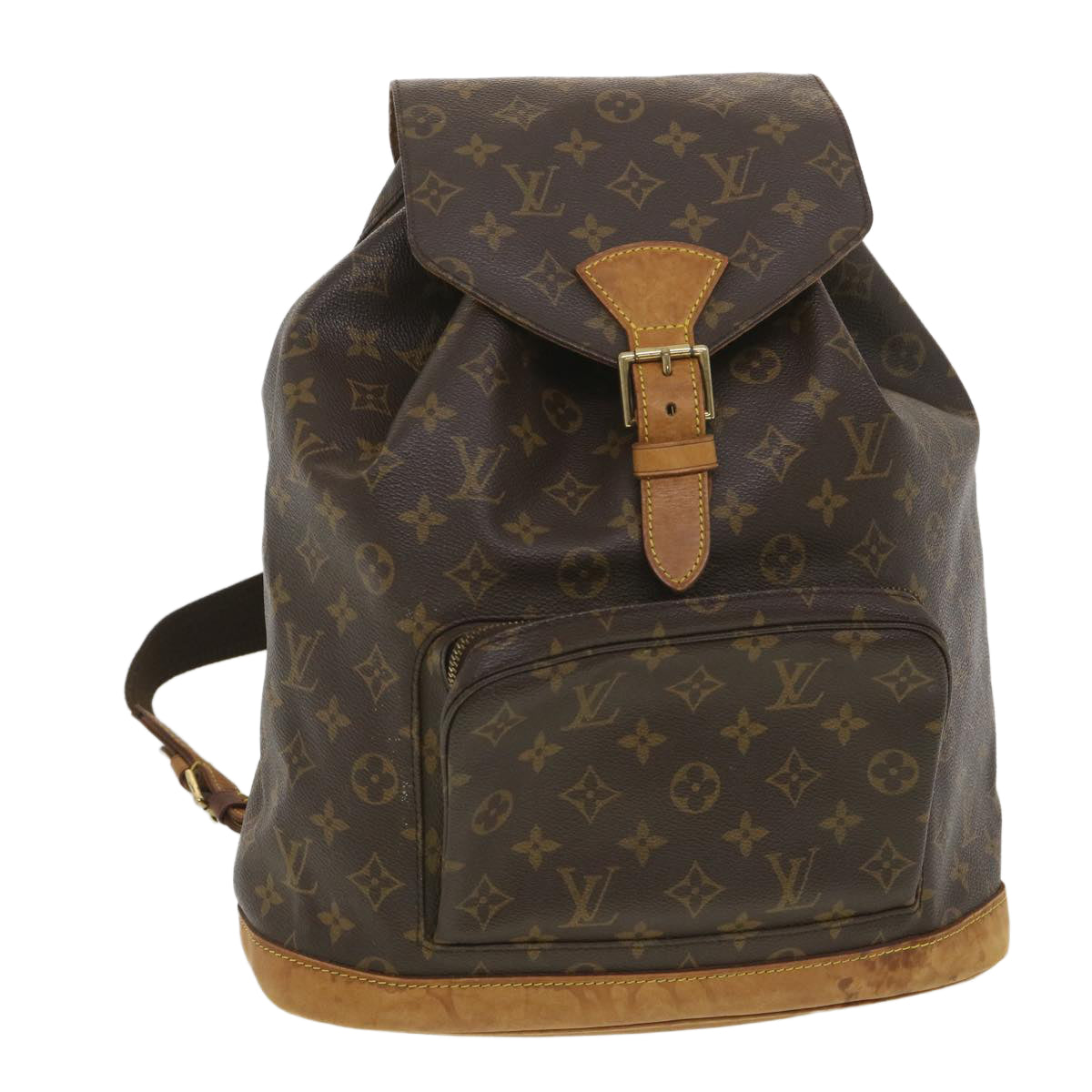 LOUIS VUITTON Monogram Montsouris GM Backpack M51135 LV 38680