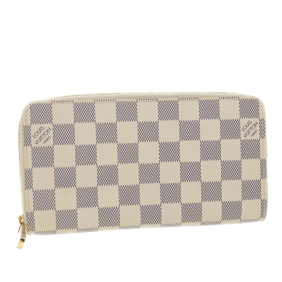 LOUIS VUITTON Damier Azur Zippy Wallet Long Wallet N60019 LV 38683