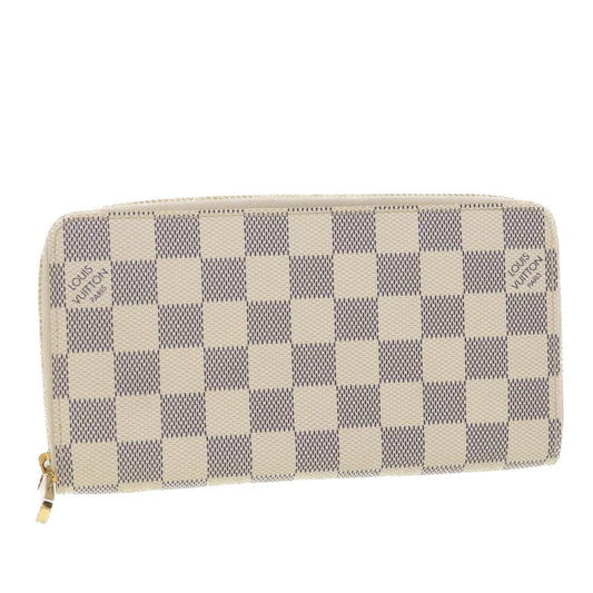 LOUIS VUITTON Damier Azur Zippy Wallet Long Wallet N60019 LV 38683