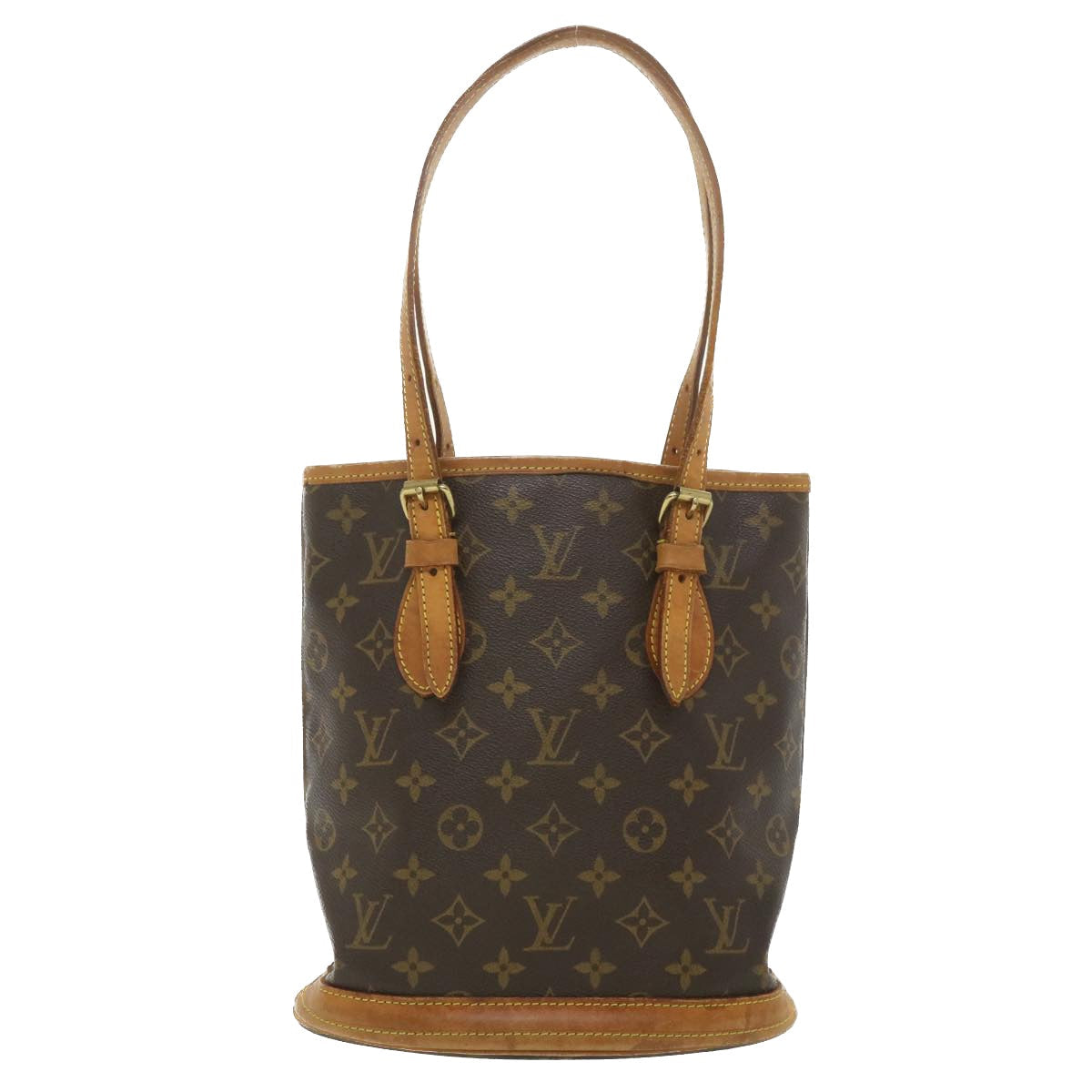 LOUIS VUITTON Monogram Bucket PM Shoulder Bag M42238 LV 38706