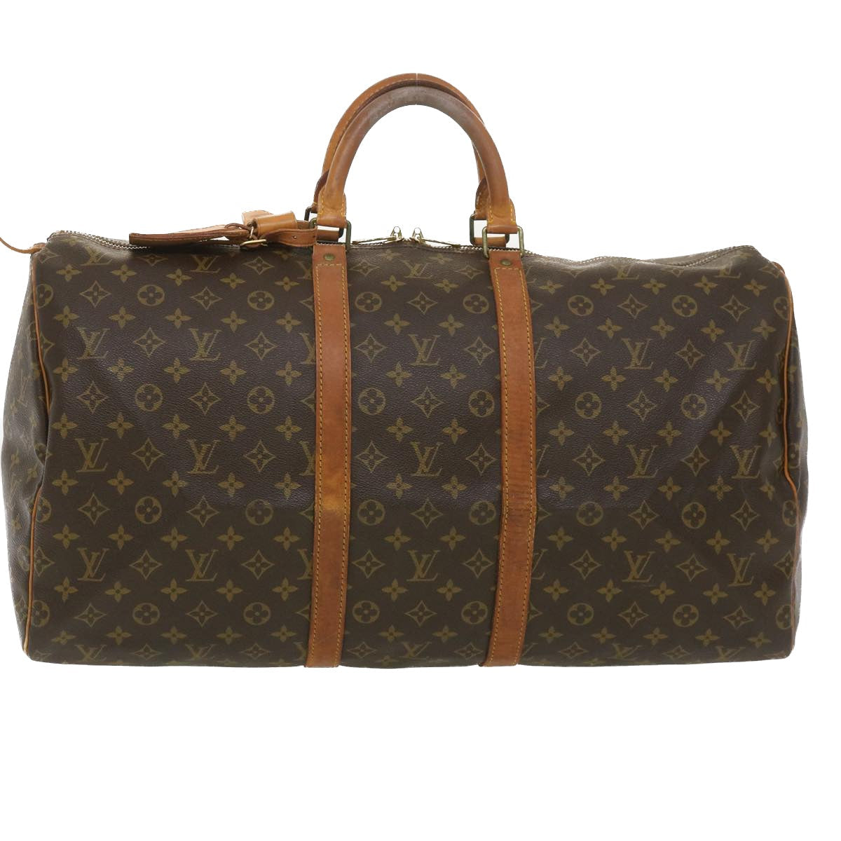 LOUIS VUITTON Monogram Keepall 55 Boston Bag M41424 LV 38737