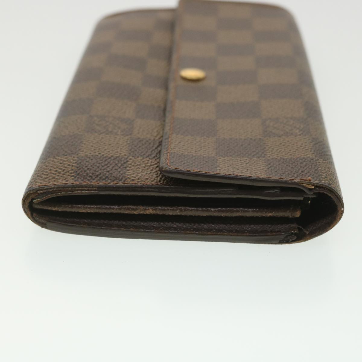 LOUIS VUITTON Damier Ebene Portefeuille Sarah Long Wallet N61734 LV 38741