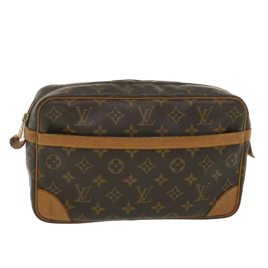 LOUIS VUITTON Monogram Compiegne 28 Clutch Bag M51845 LV 38754