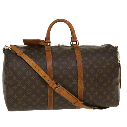 LOUIS VUITTON Monogram Keepall Bandouliere 50 Boston Bag M41416 LV 38760
