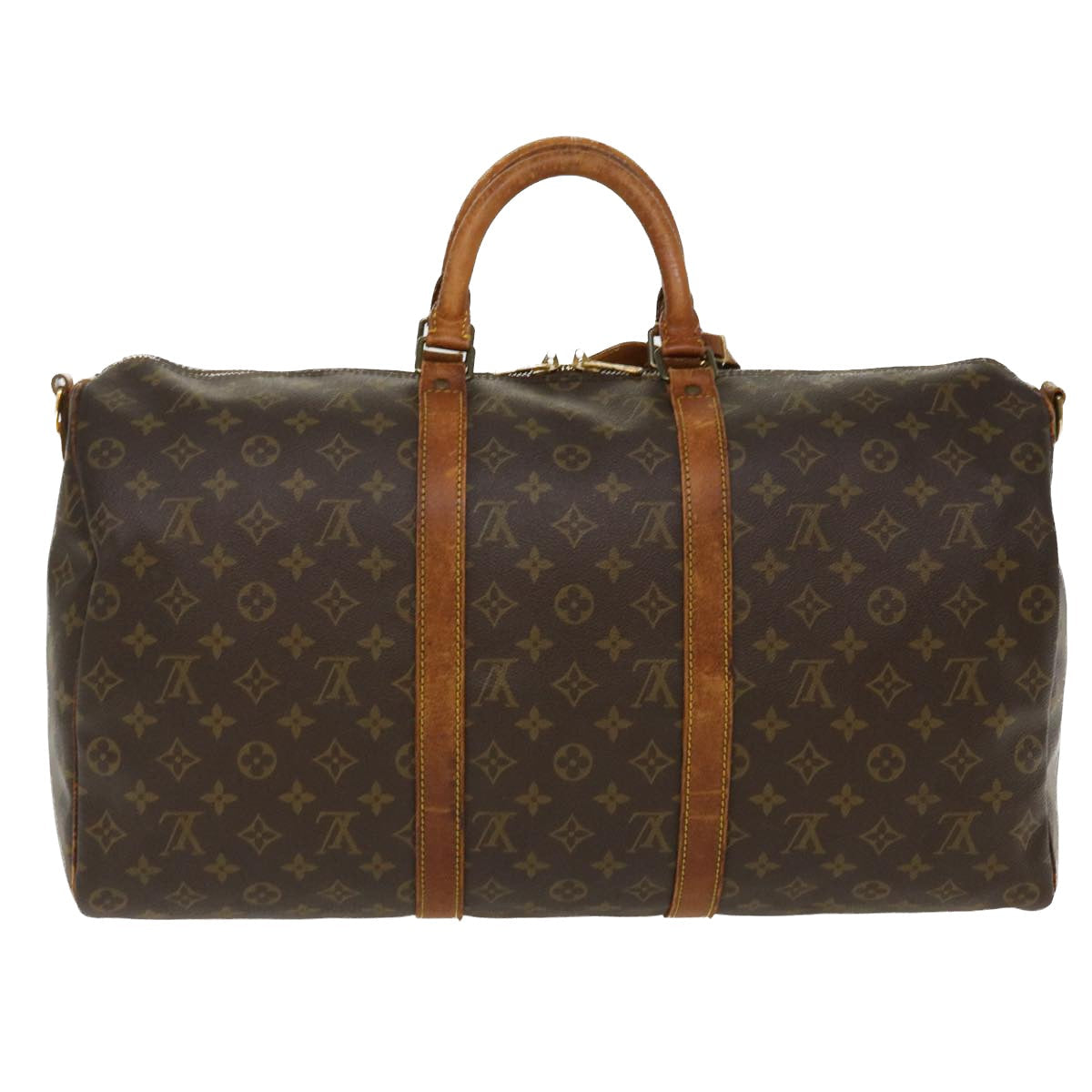 LOUIS VUITTON Monogram Keepall Bandouliere 50 Boston Bag M41416 LV 38760