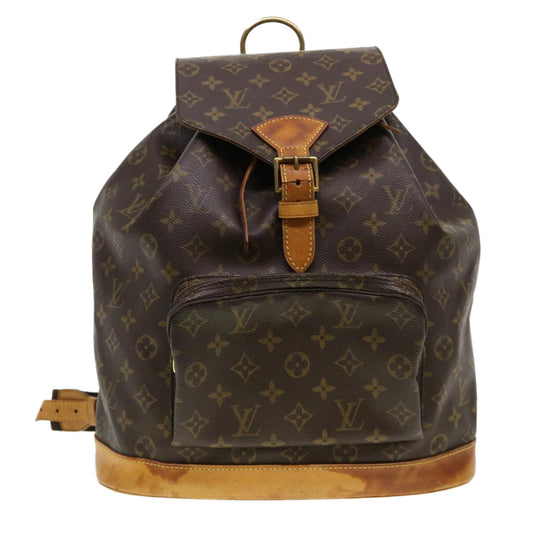 LOUIS VUITTON Monogram Montsouris GM Backpack M51135 LV 38762