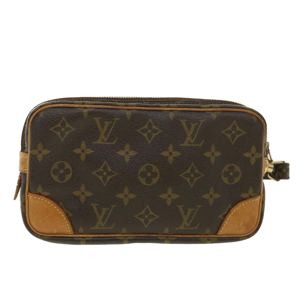 LOUIS VUITTON Monogram Marly Dragonne PM Clutch Bag M51827 LV 38769