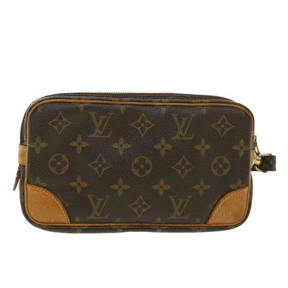 LOUIS VUITTON Monogram Marly Dragonne PM Clutch Bag M51827 LV 38769
