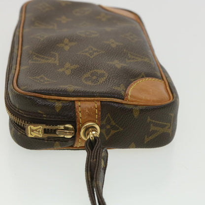 LOUIS VUITTON Monogram Marly Dragonne PM Clutch Bag M51827 LV 38769