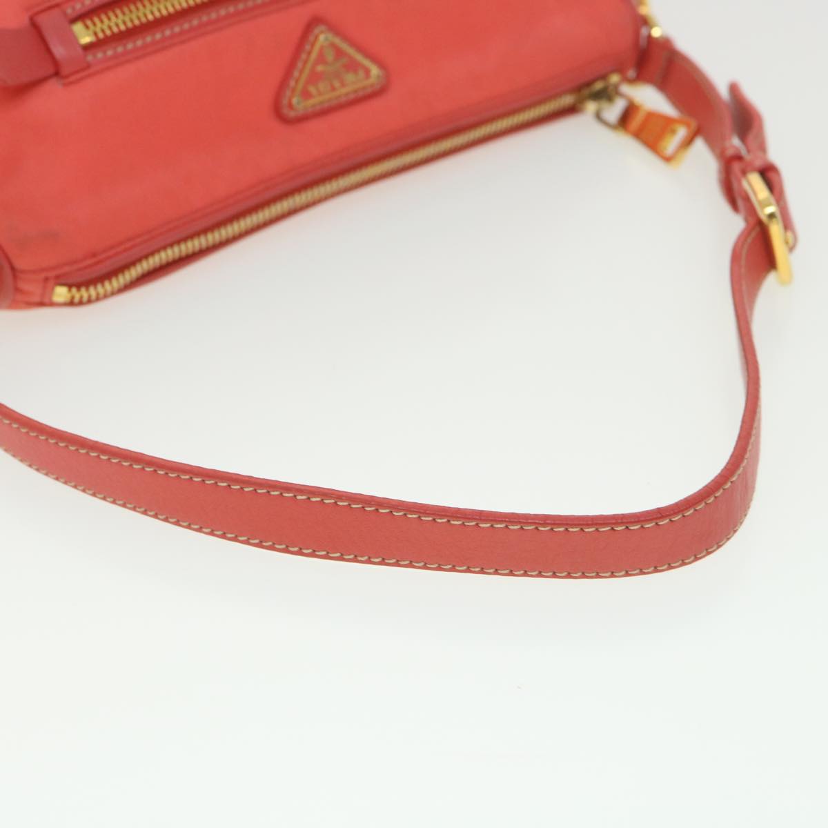 Prada Shoulder Bag Nylon Orange  38772