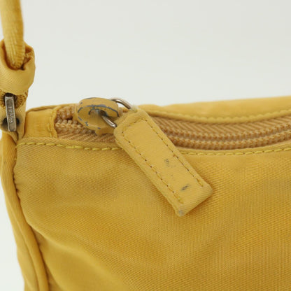 Prada Accessory Pouch Nylon Yellow  38793