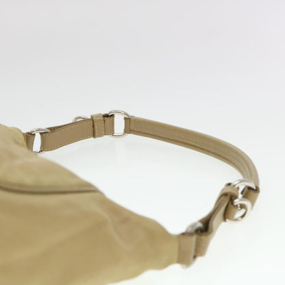 Prada Shoulder Bag Nylon Beige  38805