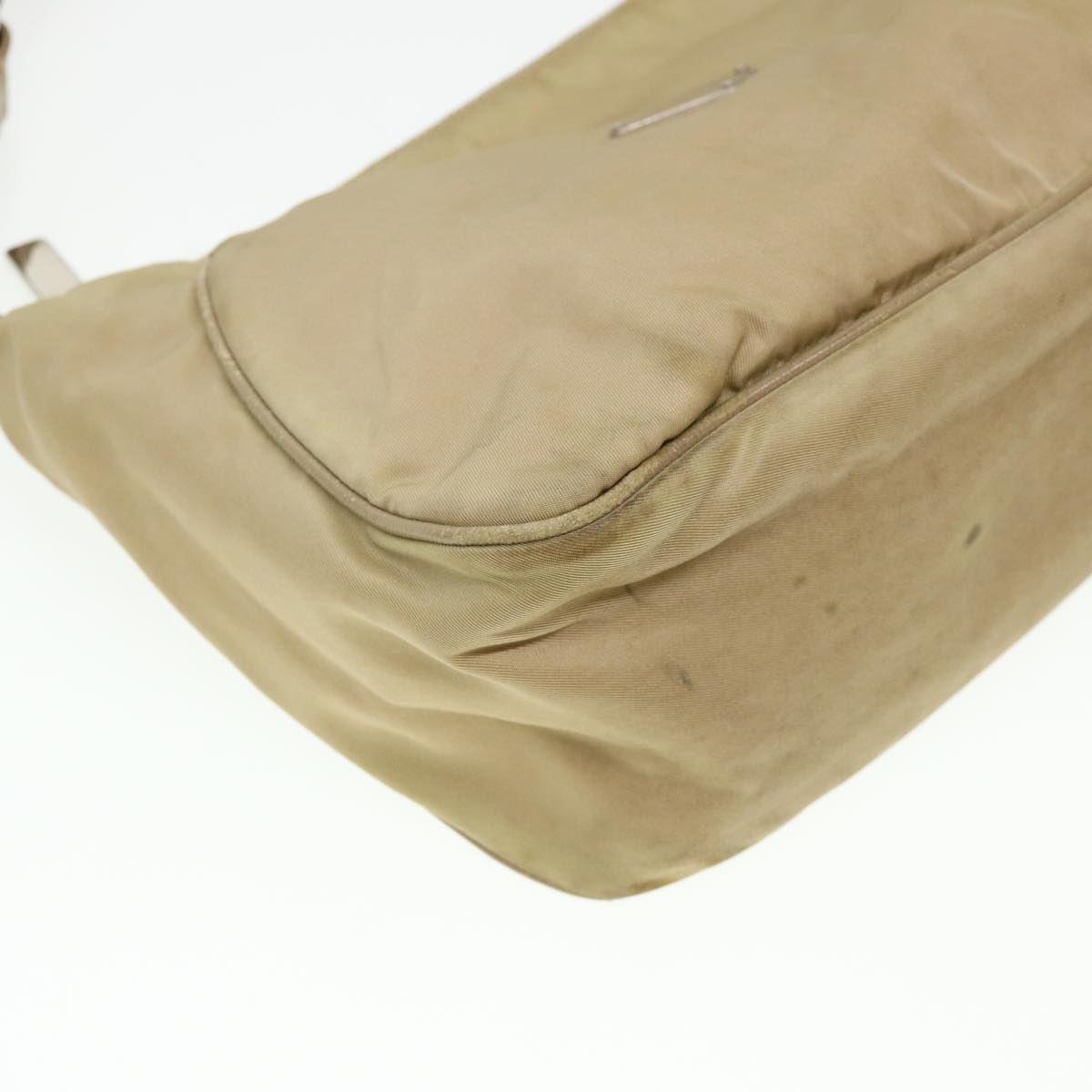 Prada Shoulder Bag Nylon Beige  38805