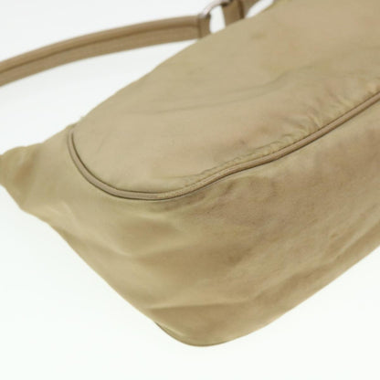 Prada Shoulder Bag Nylon Beige  38805