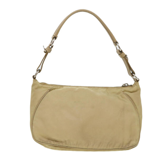 Prada Shoulder Bag Nylon Beige  38805