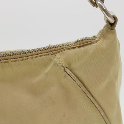 Prada Shoulder Bag Nylon Beige  38805